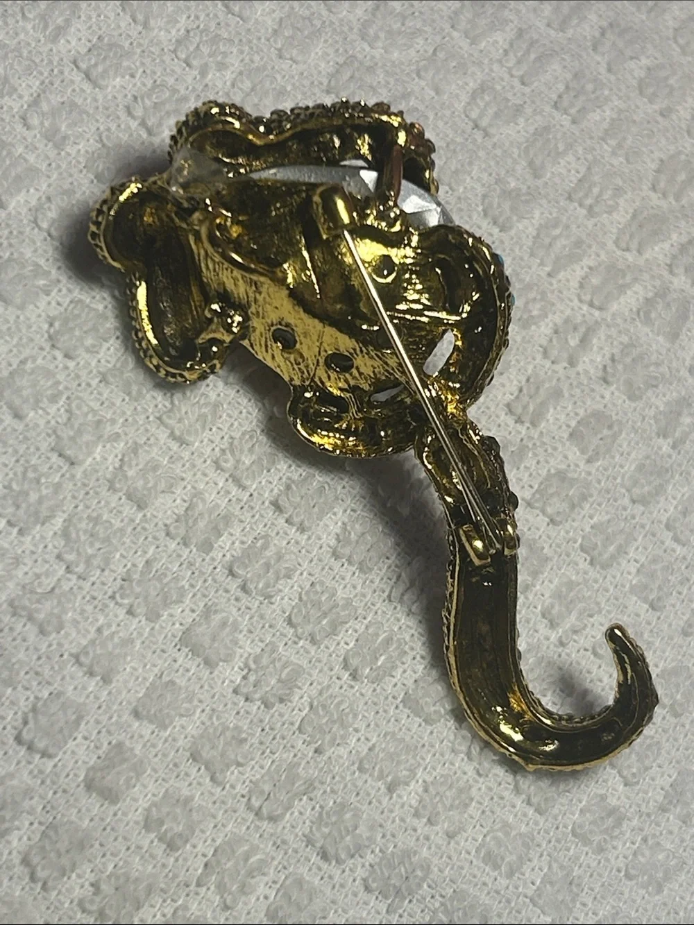 Large Snake 🐍 and Golden Topaz Brooch